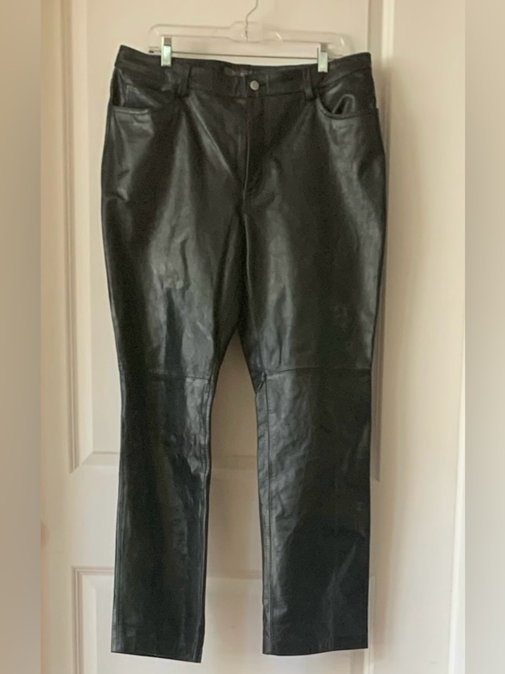 GAP Black (real!) Leather Pants